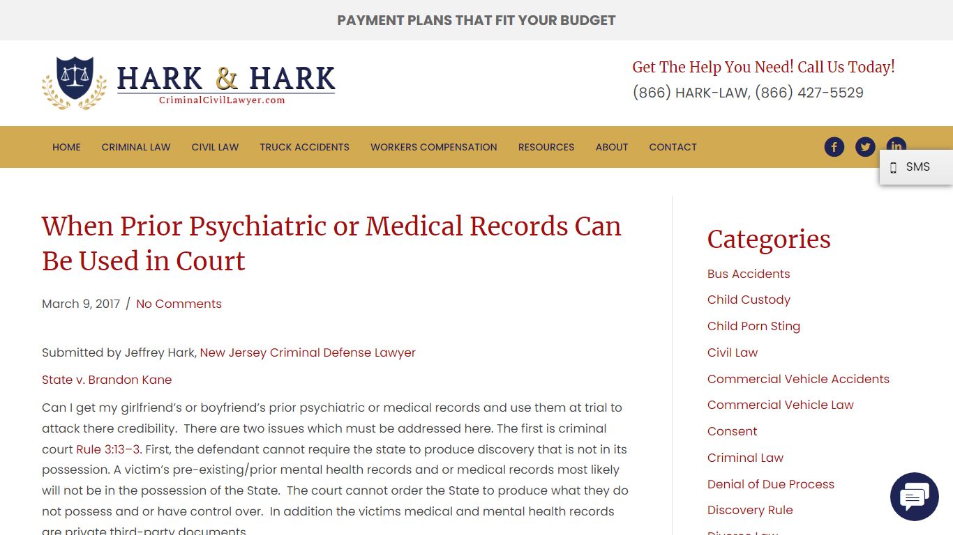 When Prior Psychiatric or Medical Records Can Be Used in Court